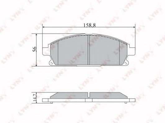 Тормозные колодки lynxauto BD-5729