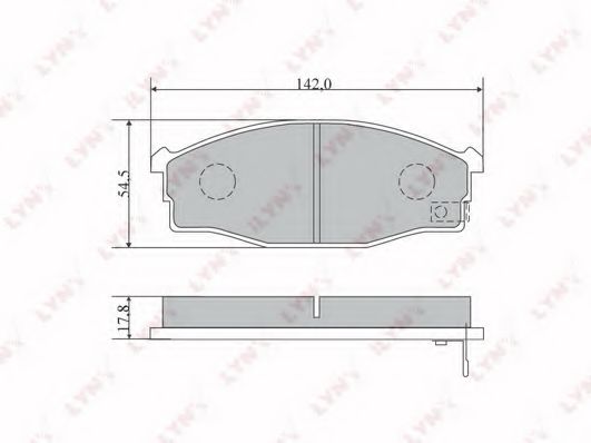 Тормозные колодки lynxauto BD-5734