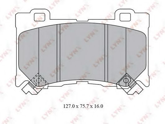 Тормозные колодки lynxauto BD-5742