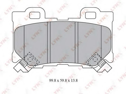 Тормозные колодки lynxauto BD-5743