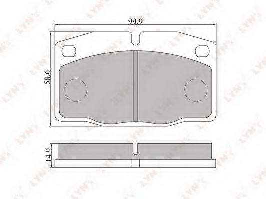 Тормозные колодки LYNXauto BD-5905 Тормозные колодки LYNXauto BD-5905