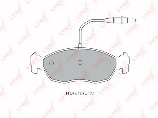 Тормозные колодки lynxauto BD-6107