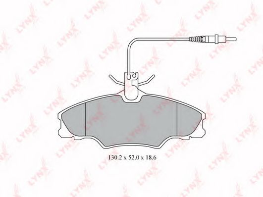 Тормозные колодки lynxauto BD-6108