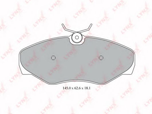 Тормозные колодки lynxauto BD-6303
