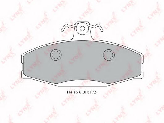 Тормозные колодки lynxauto BD-6900