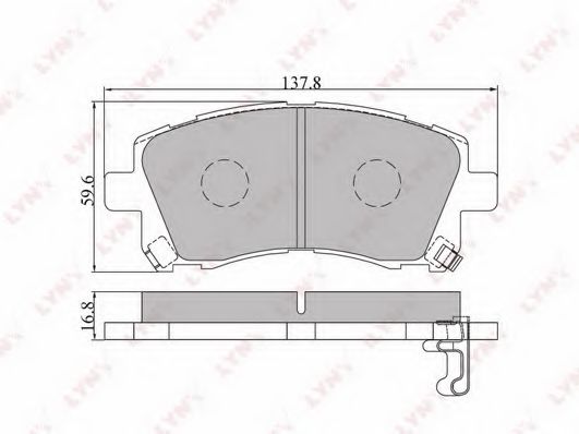 Тормозные колодки LYNXauto BD-7104 Тормозные колодки LYNXauto BD-7104