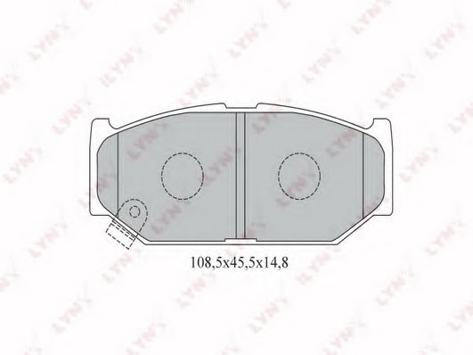 Тормозные колодки lynxauto BD-7303