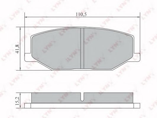 Тормозные колодки lynxauto BD-7304