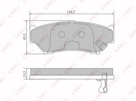 Тормозные колодки LYNXauto BD-7305 Тормозные колодки LYNXauto BD-7305
