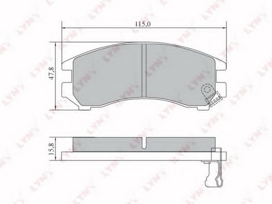 Тормозные колодки lynxauto BD-7307