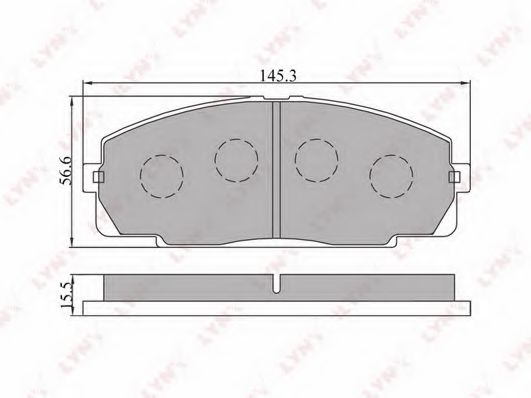 Тормозные колодки LYNXauto BD-7508 Тормозные колодки LYNXauto BD-7508