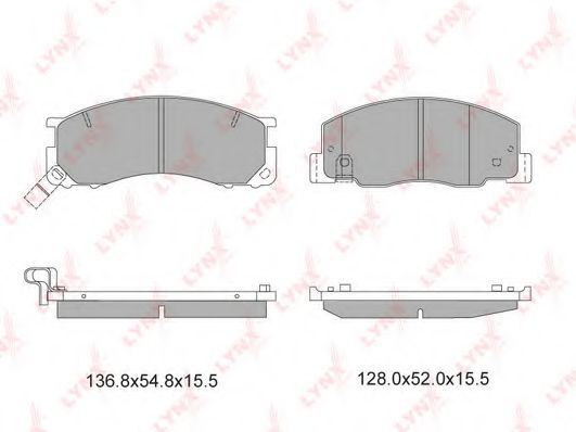 Тормозные колодки LYNXauto BD-7512 Тормозные колодки LYNXauto BD-7512
