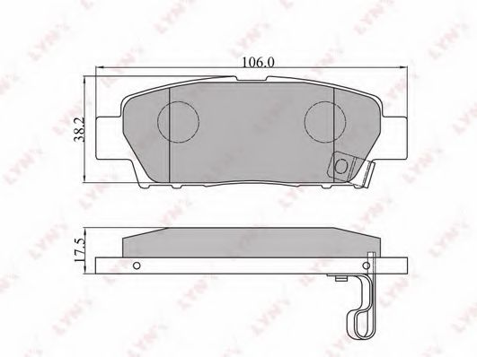 Тормозные колодки LYNXauto BD-7513 Тормозные колодки LYNXauto BD-7513