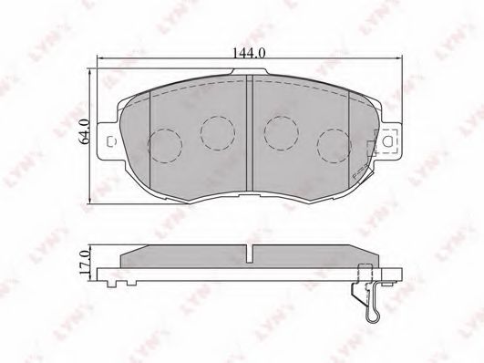 Тормозные колодки LYNXauto BD-7524 Тормозные колодки LYNXauto BD-7524