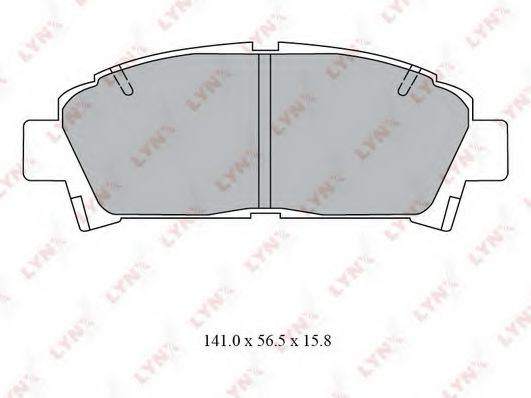 Тормозные колодки lynxauto BD-7558