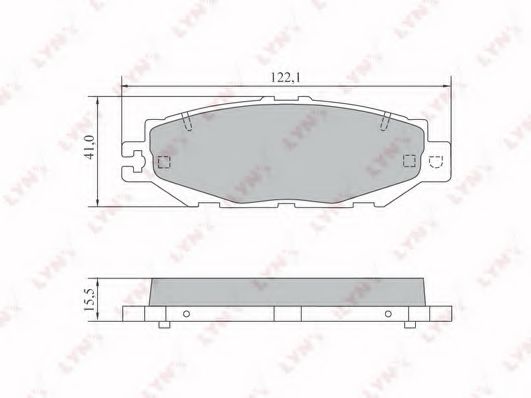 Тормозные колодки lynxauto BD-7570