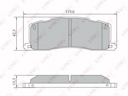 Тормозные колодки lynxauto BD-7578