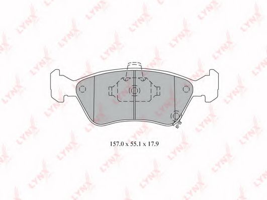 Тормозные колодки lynxauto BD-7590