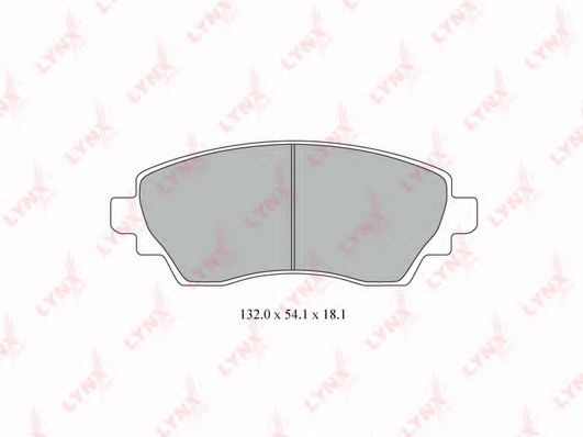 Тормозные колодки lynxauto BD-7592
