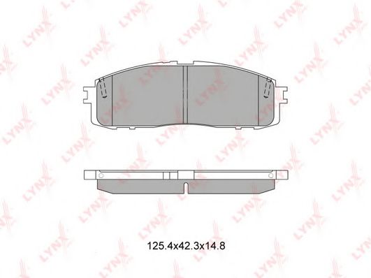 Тормозные колодки LYNXauto BD-7602 Тормозные колодки LYNXauto BD-7602