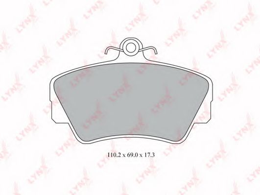 Тормозные колодки lynxauto BD-7803
