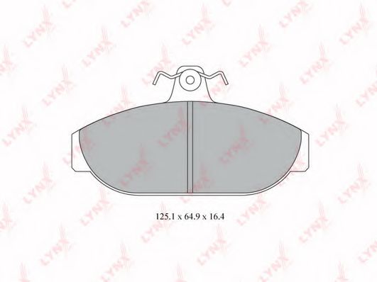 Тормозные колодки lynxauto BD-7806