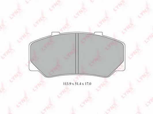 Тормозные колодки lynxauto BD-7807