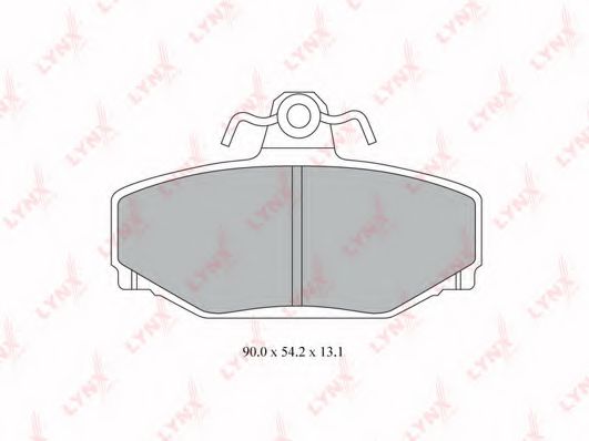 Тормозные колодки lynxauto BD-7809