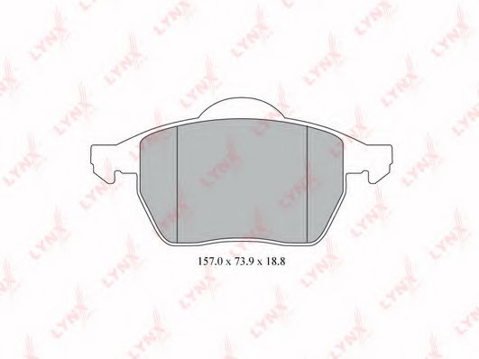 Тормозные колодки lynxauto BD-7813