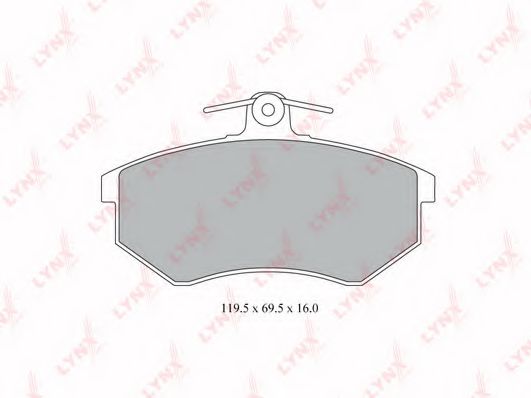 Тормозные колодки lynxauto BD-8014
