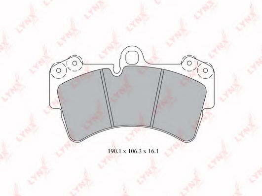 Тормозные колодки LYNXauto BD-8019 Тормозные колодки LYNXauto BD-8019
