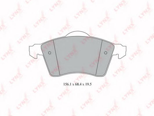 Тормозные колодки lynxauto BD-8024