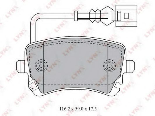 Тормозные колодки lynxauto BD-8033