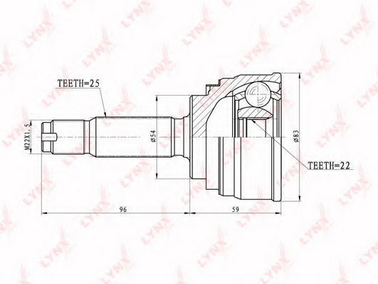 ШРУС с пыльником MITSUBISHI MB526557 ШРУС с пыльником MITSUBISHI MB526557