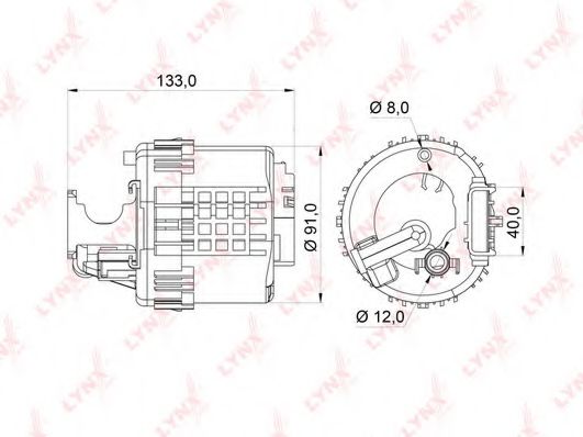 Топливный фильтр LYNXauto LF-364M Топливный фильтр LYNXauto LF-364M