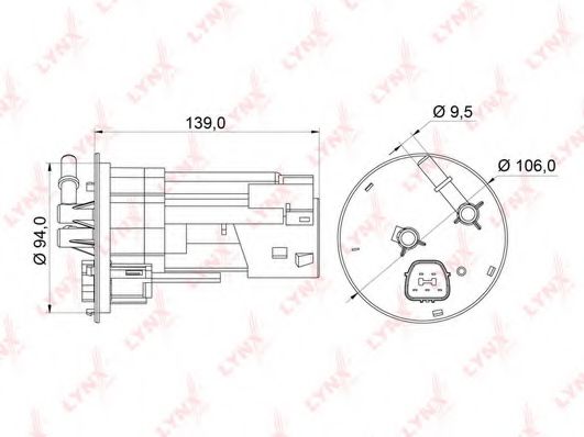 Топливный фильтр LYNXauto LF-541M Топливный фильтр LYNXauto LF-541M