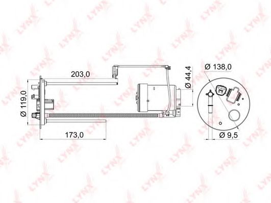 Топливный фильтр LYNXauto LF-968M Топливный фильтр LYNXauto LF-968M