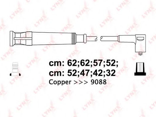 Комплект проводов зажигания lynxauto SPC1011