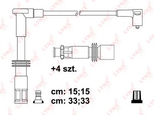 Комплект проводов зажигания lynxauto SPC1014