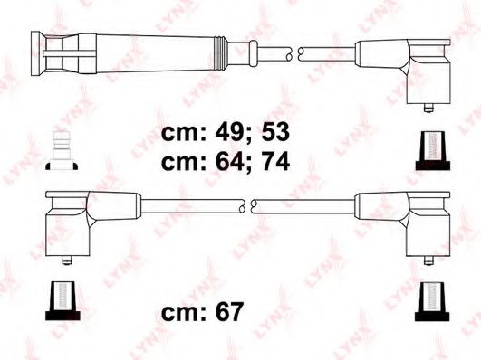 Комплект проводов зажигания lynxauto SPC1407