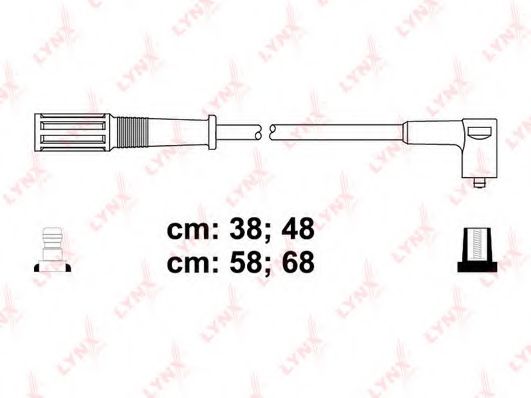 Комплект проводов зажигания lynxauto SPC2868