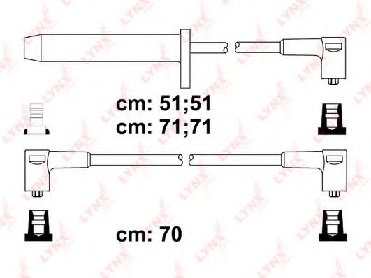 Комплект проводов зажигания lynxauto SPC3016