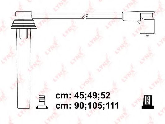 Комплект проводов зажигания lynxauto SPC3024