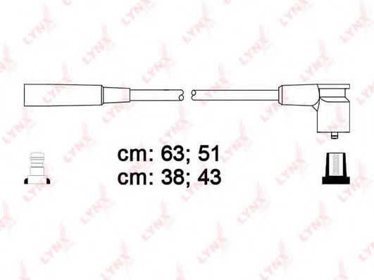 Комплект проводов зажигания lynxauto SPC4612