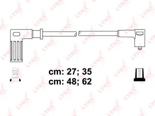 Комплект проводов зажигания lynxauto SPC4805