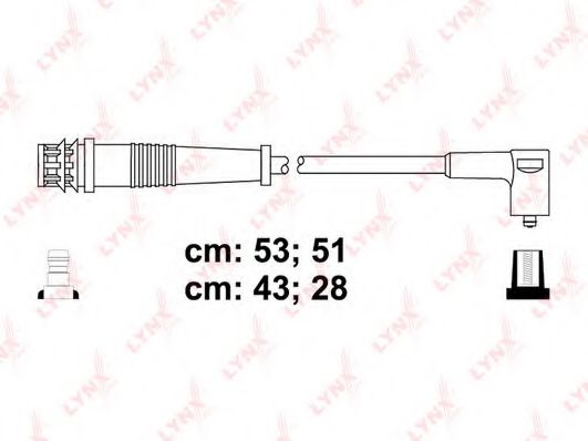 Комплект проводов зажигания lynxauto SPC4807