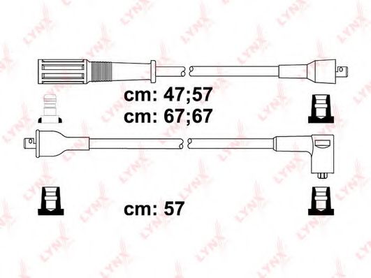 Комплект проводов зажигания lynxauto SPC4813