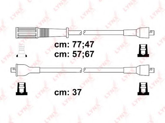 Комплект проводов зажигания lynxauto SPC4816