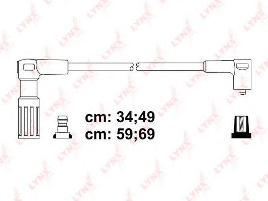 Комплект проводов зажигания lynxauto SPC4835