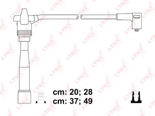 Комплект проводов зажигания lynxauto SPC4837